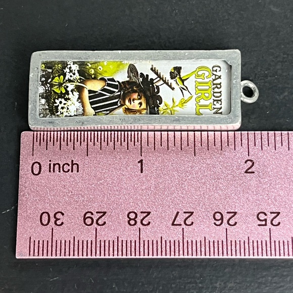 Pick Up Sticks Reversible Charm Pendant Garden Girl-Force of Nature - Picture 2 of 11